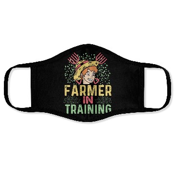 Discover Farmer in Training Vegetable Farmer Gift Face Masks