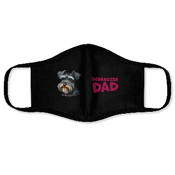 Discover Schnauzer Dad Face Masks