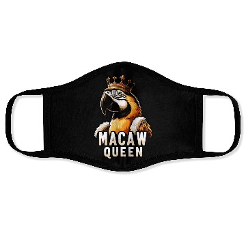 Discover Blue Gold Macaw Ornithologist Macaw Queen Face Masks