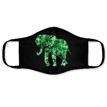Discover Mighty Elephant in Emerald Green Face Masks