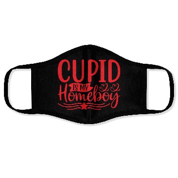 Discover Cupid is My Homeboy Face Masks