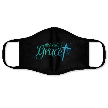 Discover Amazing Grace Lettering Face Masks