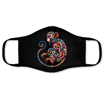 Discover Elegant Monkey Chinese Zodiac Artistic Face Masks