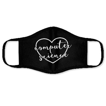 Discover Computer Science Heart Computer Science Teacher Face Masks