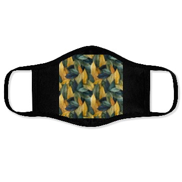 Discover Autumn Leaves Pattern Face Masks