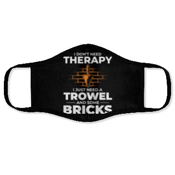 Discover Bricklayer Therapy Trowels and Bricks Brick Mason Face Masks