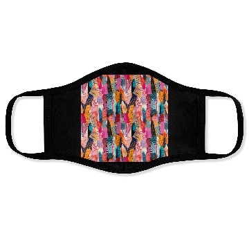 Discover Playful Colors Abstract Pattern Face Masks