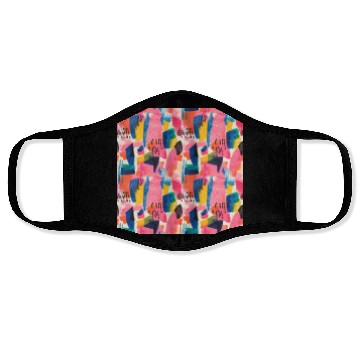 Discover Vivid Colors Abstract Pattern Face Masks