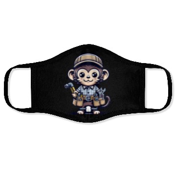 Discover Cute Monkey Craftsman Face Masks