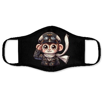 Discover Cute Monkey Pilot Face Masks