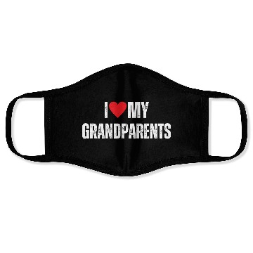 Discover I Love My Grandparents Face Masks