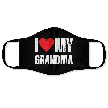Discover I Love My Grandma Face Masks