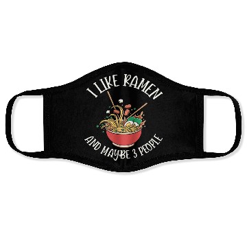 Discover I Like Ramen And Maybe Three People Face Masks