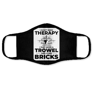 Discover Bricklayer Therapy Trowels and Bricks Brick Mason Face Masks