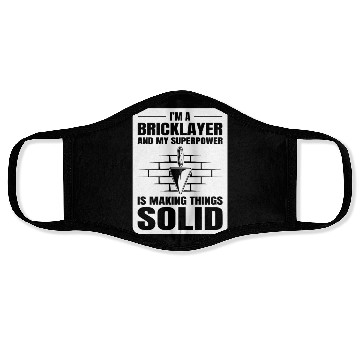 Discover Bricklayer Bricklaying Brick Mason Wall Builder Face Masks