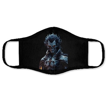 Discover Ultra detailed illustration painting of a luminous Face Masks