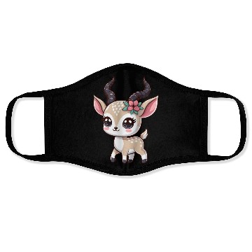 Discover Playful Gazelle Cartoon Face Masks