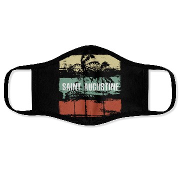 Discover Saint Augustine Florida Artistic Vacation Face Masks