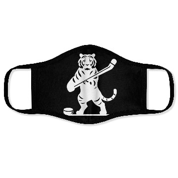 Discover Tiger Hockey Player Silhouette Face Masks