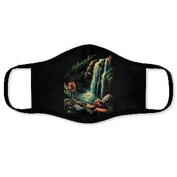 Discover Photography Waterfall Nature Photographer Camera Face Masks