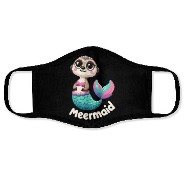 Discover Meerkat Mermaid Fantasy Face Masks