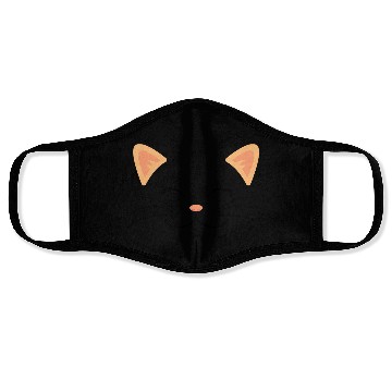 Discover Floating Cat Face Face Masks