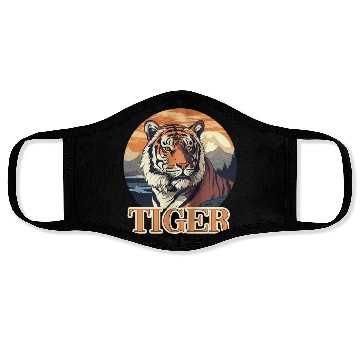 Discover Tiger Design for a Tiger lovers Face Masks