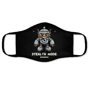 Discover Ninja Robot: Stealth Mode: Engaged Face Masks