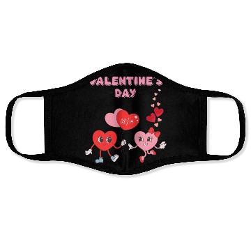 Discover Valentine's Day design Face Masks