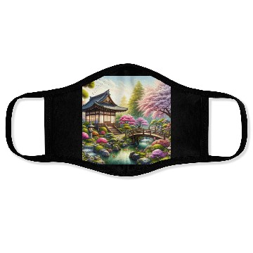 Discover Spring Serenity in Japanese Garden Face Masks