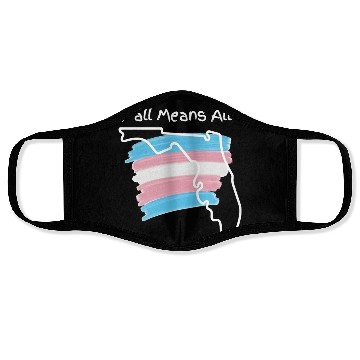 Discover Y'all Means All - Transgender Pride Face Masks