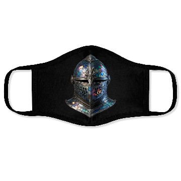 Discover Enchanted Knight's Helmet - Stained Glass Armor Face Masks