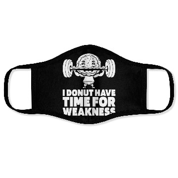 Discover Fitness Donut Funny Donut Gym Face Masks