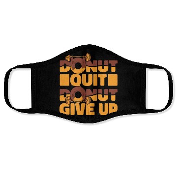 Discover Fitness Donut Funny Donut Gym Face Masks