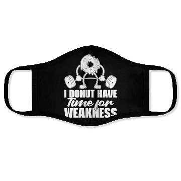 Discover Fitness Donut Funny Donut Gym Face Masks