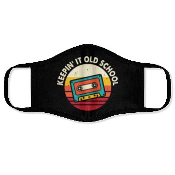 Discover Keepin it old school mixtape cassette Face Masks