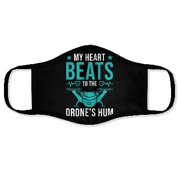 Discover Drone Pilot Quadrocopter RC Drone Gift Face Masks
