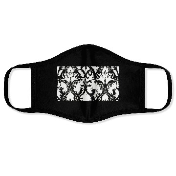 Discover Gothic Black White Design Face Masks