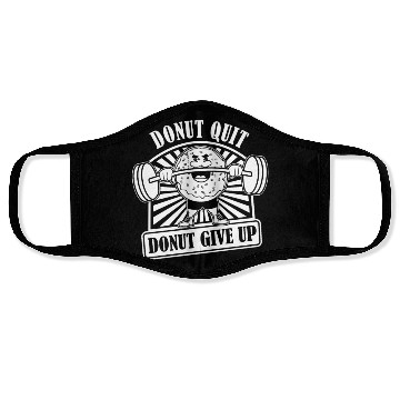 Discover Fitness Donut Funny Donut Gym Face Masks