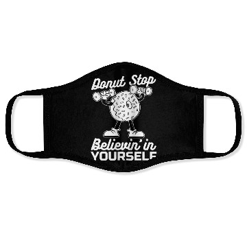 Discover Fitness Donut Funny Donut Gym Face Masks