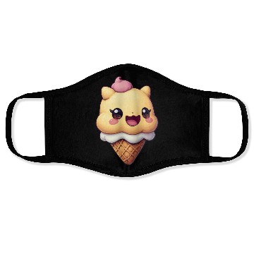 Discover Smiling Ice Cream Delight Face Masks