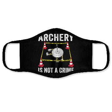 Discover Funny Archery is not a Crime Archer Bow Face Masks