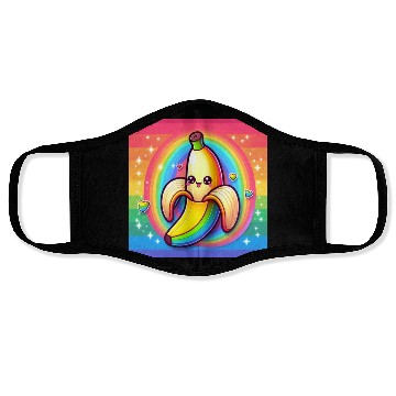 Discover Banana RainbowT-Face Masks