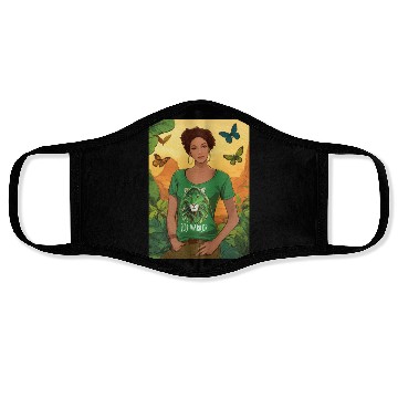 Discover Butterfly Bliss with a Single Girl" Face Masks