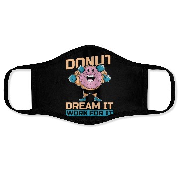 Discover Fitness Donut Donut Gym Face Masks