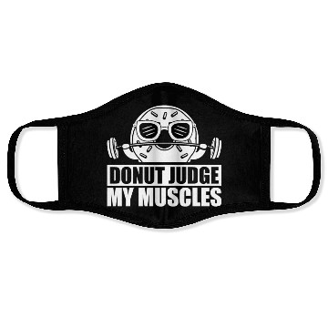 Discover Fitness Donut Funny Donut Gym Face Masks