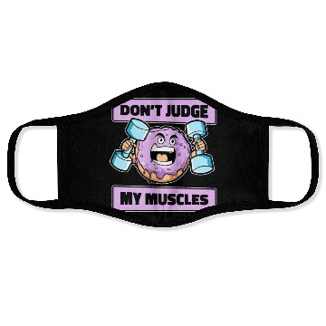 Discover Fitness Donut Funny Donut Gym Face Masks