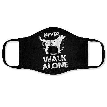 Discover Dog Lover Never Walk Alone Face Masks