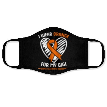 Discover I Wear Orange For My Gigi Multiple Sclerosis Aware Face Masks