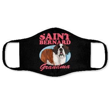 Discover St. Bernhard Dog Saint Bernard Grandma Face Masks